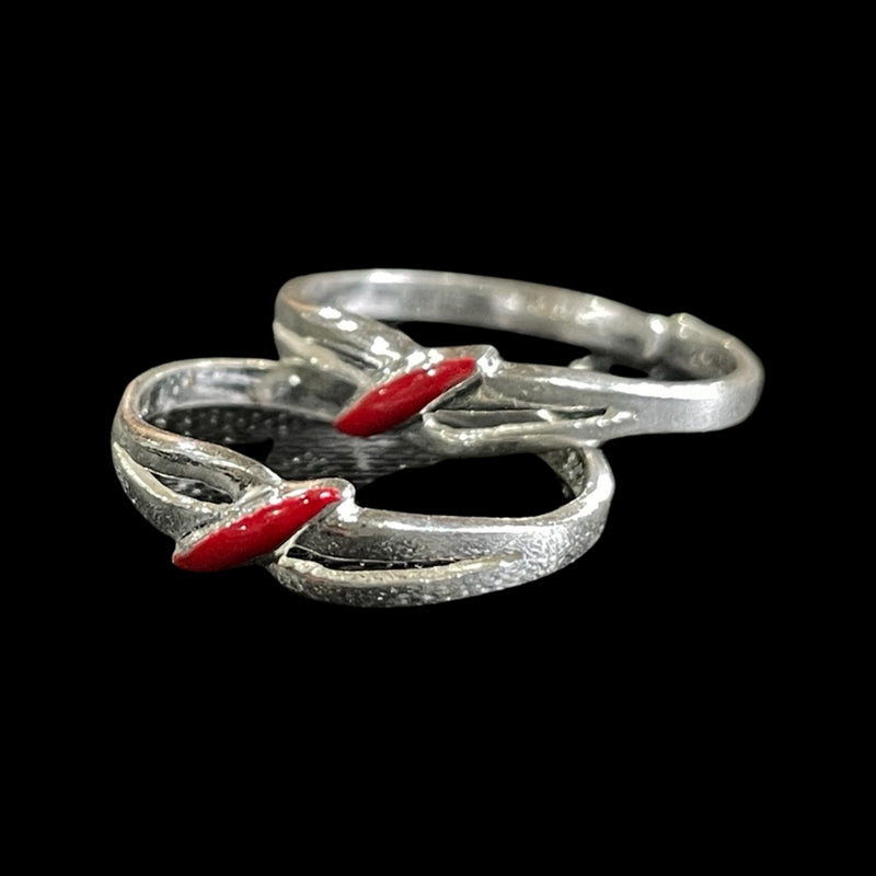 925 Sterling Silver Enamel Toe-rings - Design