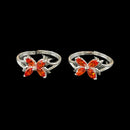 925 Sterling Silver CZ Toe-rings - Design
