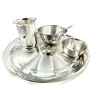 999 Pure Silver 10.0 Inch Hallmarked Light Weight Western Plate Dinner Set - Set