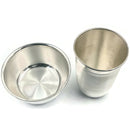 999 Pure Silver 300ml Glass & 250ml Bowl - 4.0-inch Set