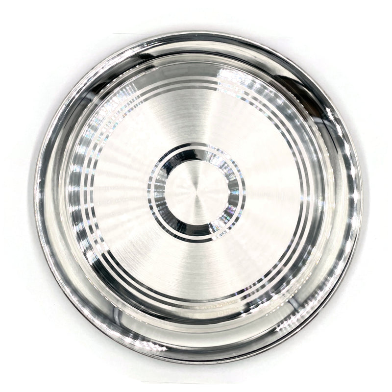 999 Pure Silver Light Weight Dinner Plate (Western Dinner Plate) - Style