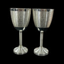 999 Pure Silver Hallmarked Designer Wine Glass Set - Style