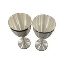 999 Pure Silver Hallmarked Designer Wine Glass Set - Style