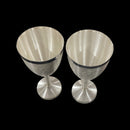 999 Pure Silver Hallmarked Designer Wine Glass Set - Style