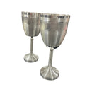999 Pure Silver Hallmarked Designer Wine Glass Set - Style