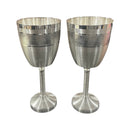 999 Pure Silver Hallmarked Designer Wine Glass Set - Style