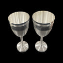 999 Pure Silver Hallmarked Designer Wine Glass Set - Style