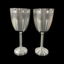 999 Pure Silver Hallmarked Designer Wine Glass Set - Style