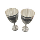 999 Pure Silver Hallmarked Designer Wine Glass Set - Style