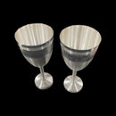 999 Pure Silver Hallmarked Designer Wine Glass Set - Style