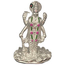 999 Pure Silver Lord Vishnu (Satya Narayan) – 2.5-Inch-Tall Statue / Murti (Figurine