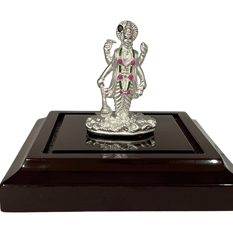 999 Pure Silver Lord Vishnu / Satya Narayana idol / Statue / Murthi (Figurine