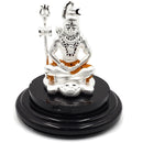 999 Pure Silver Lord Shiva Idol - 2.0-inch Tall Statue / Murti (Figurine