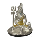 999 Pure Silver Lord Shiv idol - 2.0-inch Tall Statue / Murti(Figurine