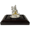 999 Pure Silver Lord Shiv idol - 2.0-inch Tall Statue / Murti(Figurine