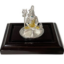 999 Pure Silver Lord Shiv idol - 2.0-inch Tall Statue / Murti(Figurine