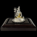 999 Pure Silver Lord Shiv idol - 2.0-inch Tall Statue / Murti(Figurine