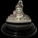 999 Pure Silver Lord Shiva Idol - 1.5-inch Tall Statue / Murti (Figurine
