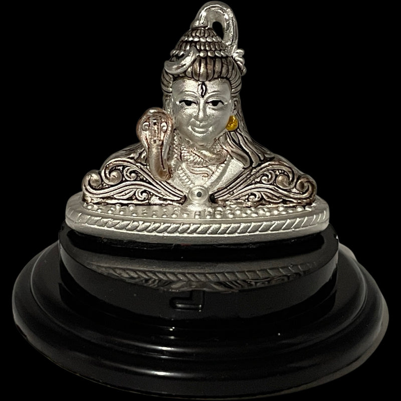 999 Pure Silver Lord Shiva Idol / Statue / Murti (Figurine