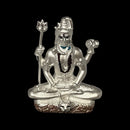999 Pure Silver Lord Shiva Idol - 2.0-inch Tall Statue / Murti (Figurine