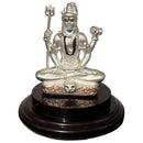 999 Pure Silver Lord Shiva Idol - 2.0-inch Tall Statue / Murti (Figurine