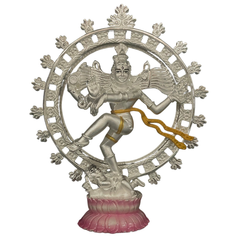 999 Pure Silver Nataraja / Dancing Lord Shiv BIG idol / Statue / Murti (Figurine