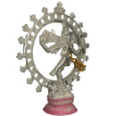 999 Pure Silver Nataraja / Dancing Lord Shiv BIG idol  - 6.0-inch Tall Statue / Murti (Figurine
