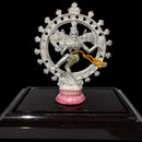 999 Pure Silver Nataraja / Dancing Lord Shiv BIG idol  - 6.0-inch Tall Statue / Murti (Figurine
