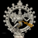 999 Pure Silver Nataraja / Dancing Lord Shiv BIG idol  - 6.0-inch Tall Statue / Murti (Figurine