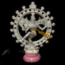 999 Pure Silver Nataraja / Dancing Lord Shiv BIG idol  - 6.0-inch Tall Statue / Murti (Figurine