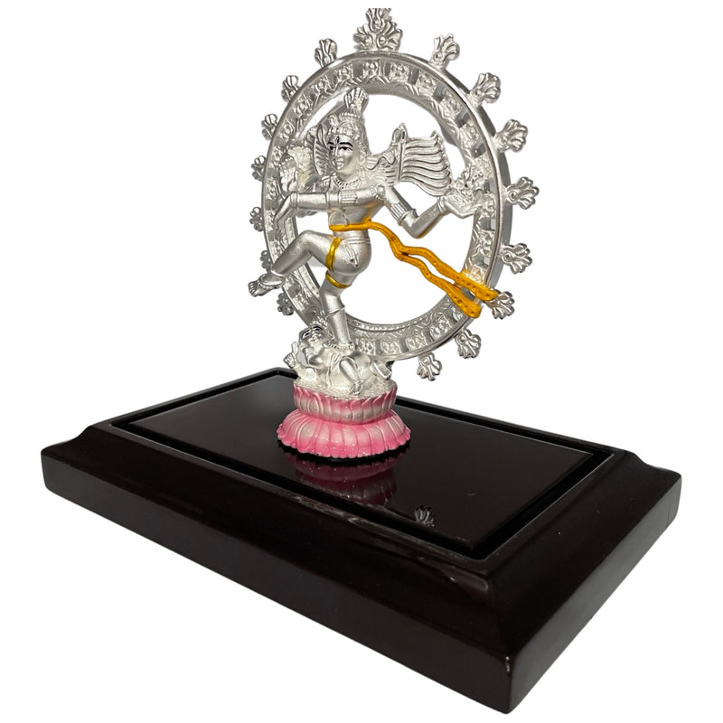 999 Pure Silver Nataraja / Dancing Lord Shiv BIG idol / Statue / Murti (Figurine